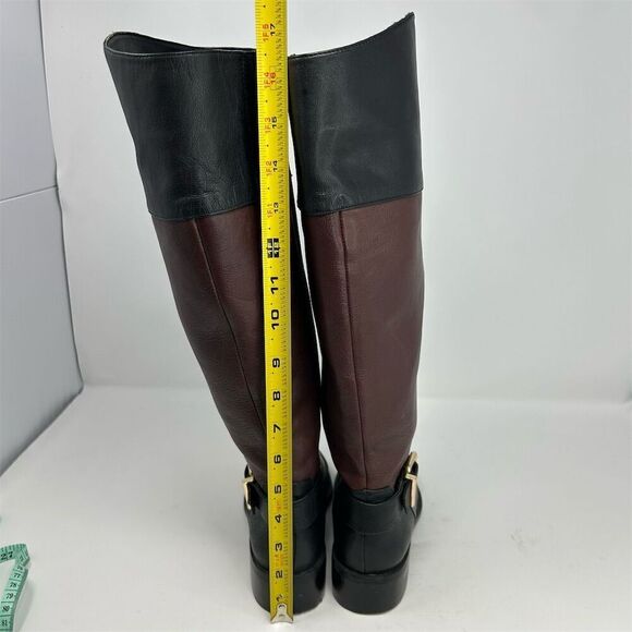 Vince Camuto Leisha Women's Knee High Riding Boots Black and Red Size 7M - Picture 8 of 14